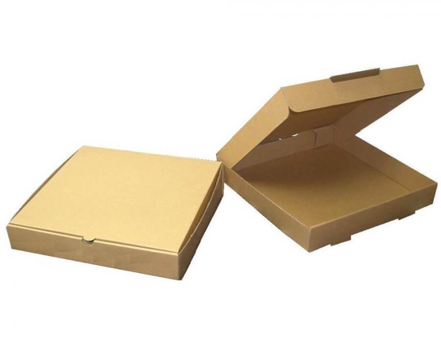 Коробка для пиццы и пирогов 330х330х35 мм, (упаковка 50 шт. бурая, без лого)