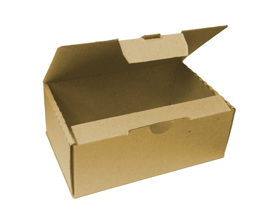 Коробка 125*40*40мм трехслойный мгк Т23, самосборная, цвет бурая (в упаковках по 100шт)